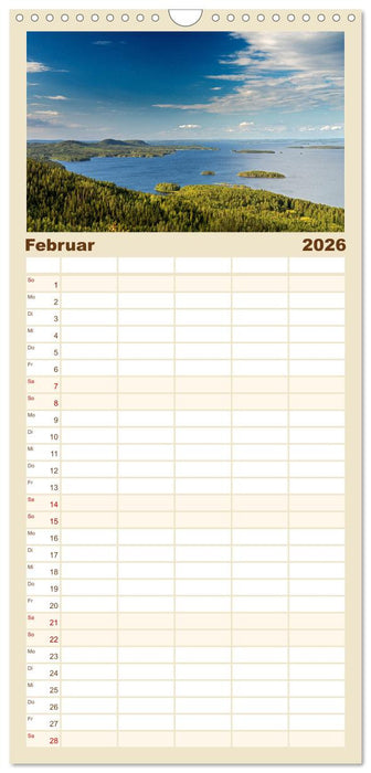 Wildes Finnland (CALVENDO Familienplaner 2026)