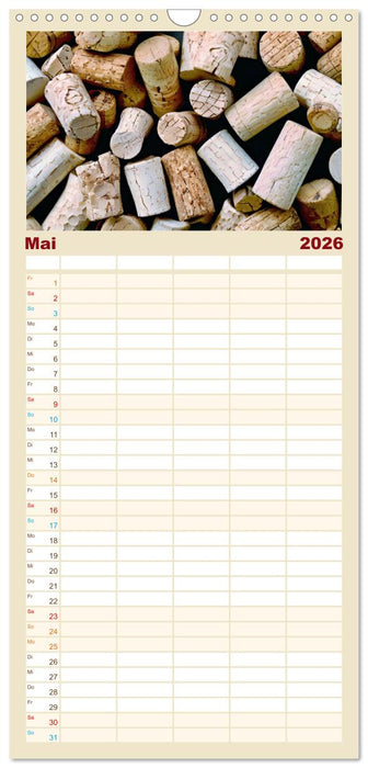 Rebensaft - Weingenuss (CALVENDO Familienplaner 2026)