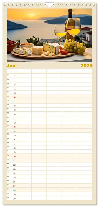 Rebensaft - Weingenuss (CALVENDO Familienplaner 2026)