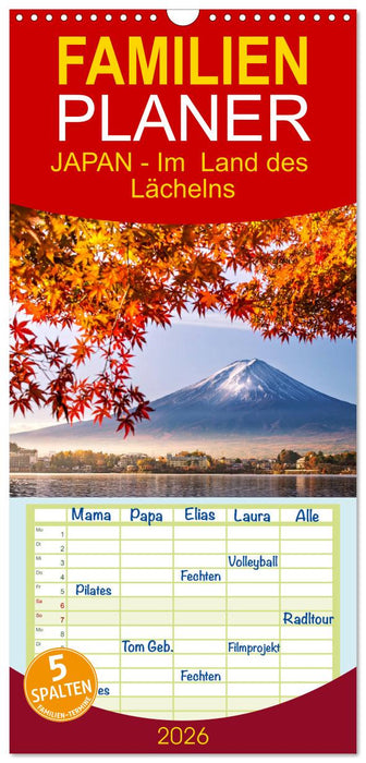 JAPAN - Im Land des Lächelns (CALVENDO Familienplaner 2026)