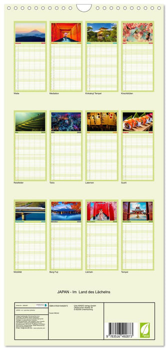 JAPAN - Im Land des Lächelns (CALVENDO Familienplaner 2026)