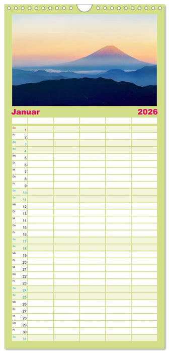 JAPAN - Im Land des Lächelns (CALVENDO Familienplaner 2026)