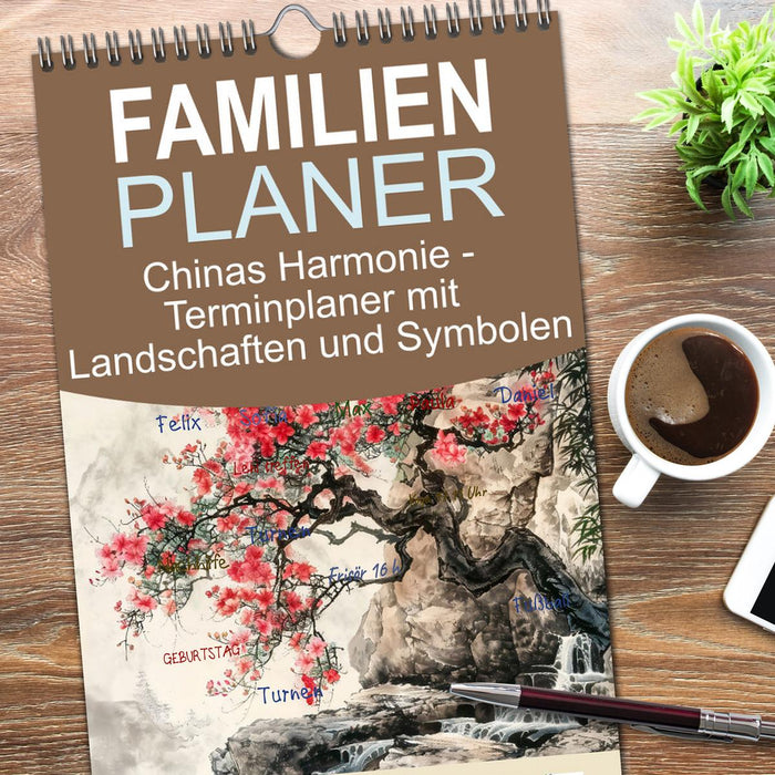 Chinas Harmonie - Terminplaner mit Landschaften und Symbolen (CALVENDO Familienplaner 2026)