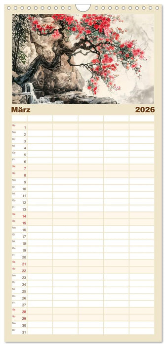 Chinas Harmonie - Terminplaner mit Landschaften und Symbolen (CALVENDO Familienplaner 2026)