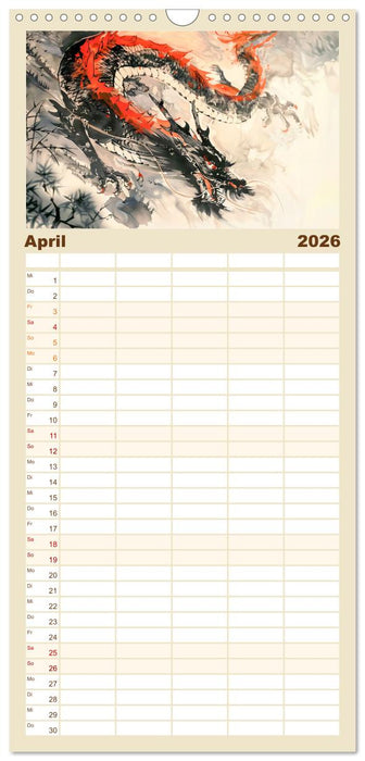 Chinas Harmonie - Terminplaner mit Landschaften und Symbolen (CALVENDO Familienplaner 2026)