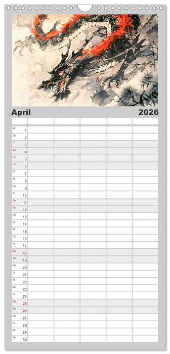 Die Essenz von China - Chinesische Landschaften und Symbole in Harmonie (CALVENDO Familienplaner 2026)