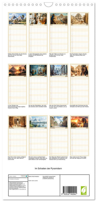 Im Schatten der Pyramidern (CALVENDO Familienplaner 2026)