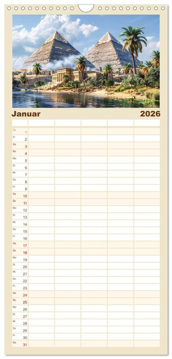 Im Schatten der Pyramidern (CALVENDO Familienplaner 2026)