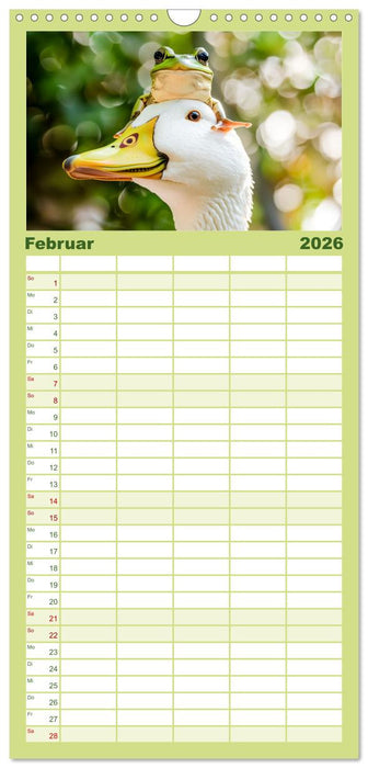 Lustige Amphibienbande (CALVENDO Familienplaner 2026)