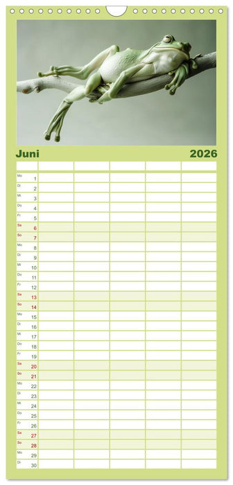 Lustige Amphibienbande (CALVENDO Familienplaner 2026)