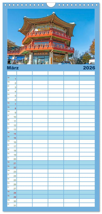 Busan - Hafenstadt in Südkorea (CALVENDO Familienplaner 2026)