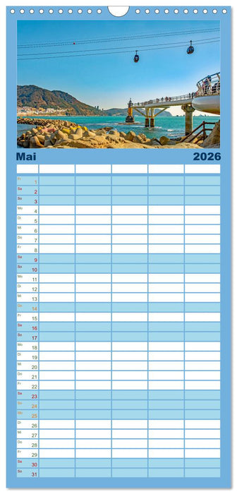 Busan - Hafenstadt in Südkorea (CALVENDO Familienplaner 2026)