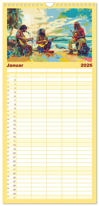 Musikanten im Pop-Art Stil (CALVENDO Familienplaner 2026)