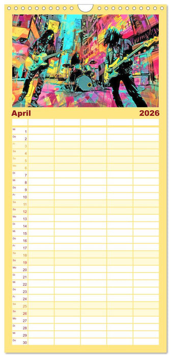 Musikanten im Pop-Art Stil (CALVENDO Familienplaner 2026)
