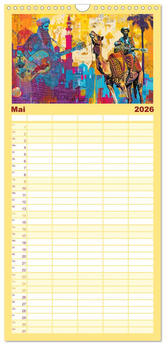 Musikanten im Pop-Art Stil (CALVENDO Familienplaner 2026)