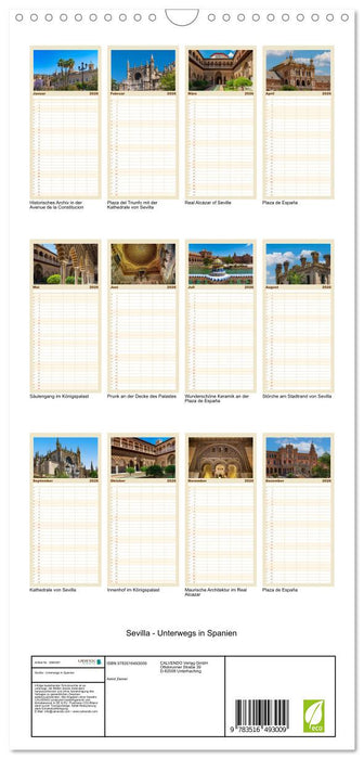 Sevilla - Unterwegs in Spanien (CALVENDO Familienplaner 2026)