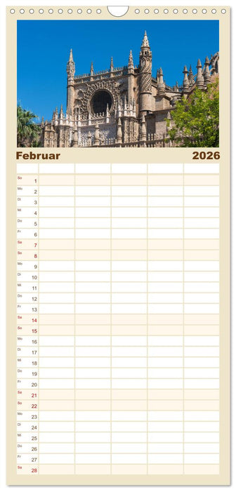 Sevilla - Unterwegs in Spanien (CALVENDO Familienplaner 2026)