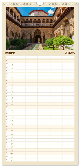 Sevilla - Unterwegs in Spanien (CALVENDO Familienplaner 2026)