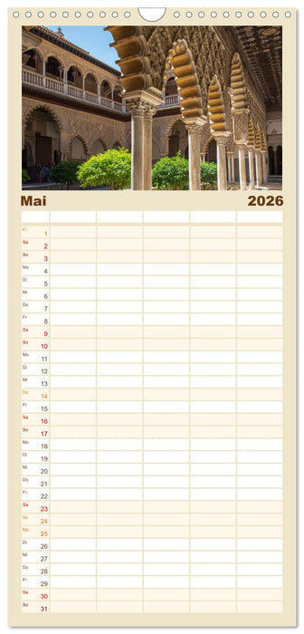 Sevilla - Unterwegs in Spanien (CALVENDO Familienplaner 2026)