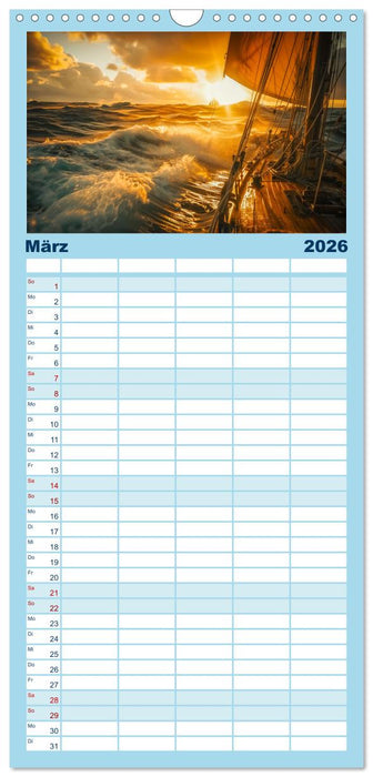 Wind und Wogen (CALVENDO Familienplaner 2026)