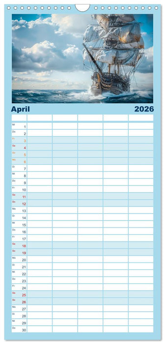 Wind und Wogen (CALVENDO Familienplaner 2026)