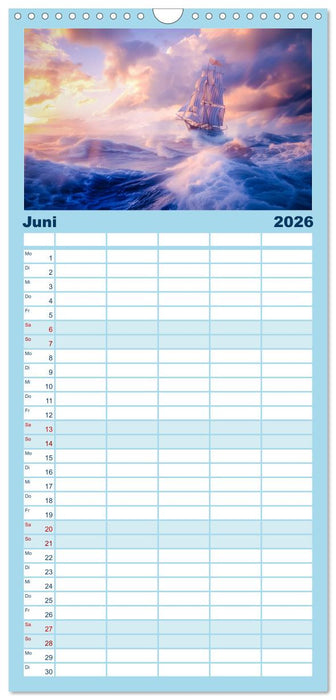 Wind und Wogen (CALVENDO Familienplaner 2026)