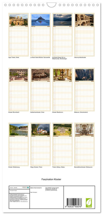 Faszination Kloster (CALVENDO Familienplaner 2026)