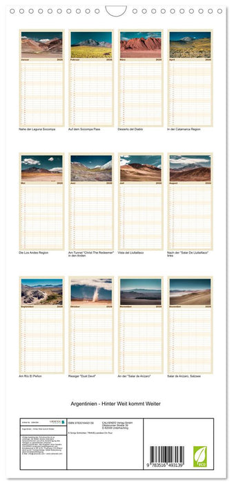 Argentinien - Hinter Weit kommt Weiter (CALVENDO Familienplaner 2026)