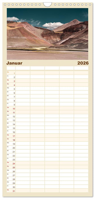 Argentinien - Hinter Weit kommt Weiter (CALVENDO Familienplaner 2026)