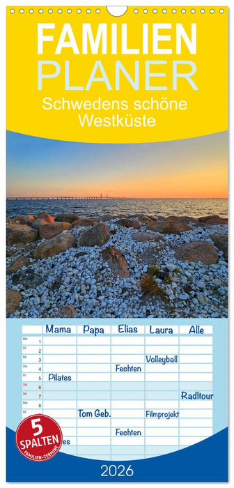 Schwedens schöne Westküste (CALVENDO Familienplaner 2026)