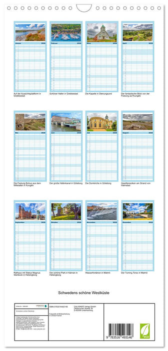 Schwedens schöne Westküste (CALVENDO Familienplaner 2026)