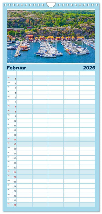 Schwedens schöne Westküste (CALVENDO Familienplaner 2026)