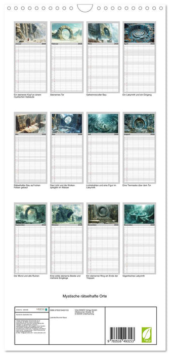 Mystische rätselhafte Orte (CALVENDO Familienplaner 2026)