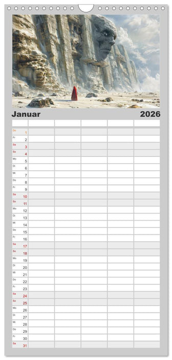 Mystische rätselhafte Orte (CALVENDO Familienplaner 2026)