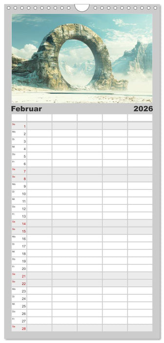 Mystische rätselhafte Orte (CALVENDO Familienplaner 2026)