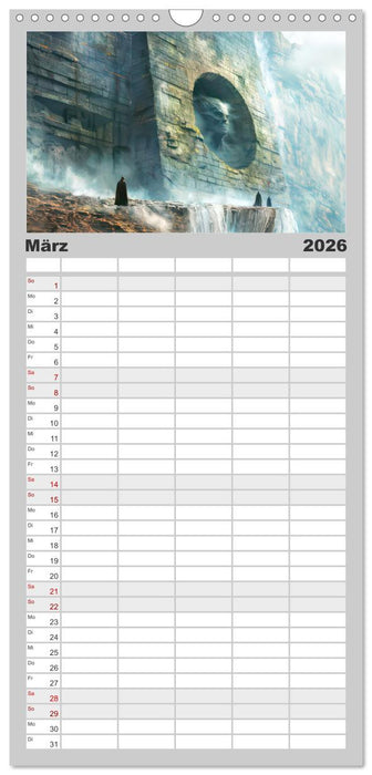 Mystische rätselhafte Orte (CALVENDO Familienplaner 2026)