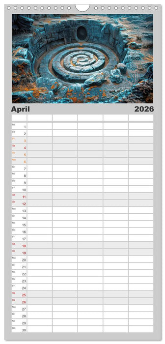 Mystische rätselhafte Orte (CALVENDO Familienplaner 2026)