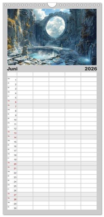 Mystische rätselhafte Orte (CALVENDO Familienplaner 2026)