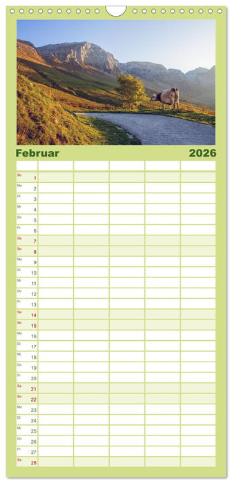 Slowenische Landschaften (CALVENDO Familienplaner 2026)
