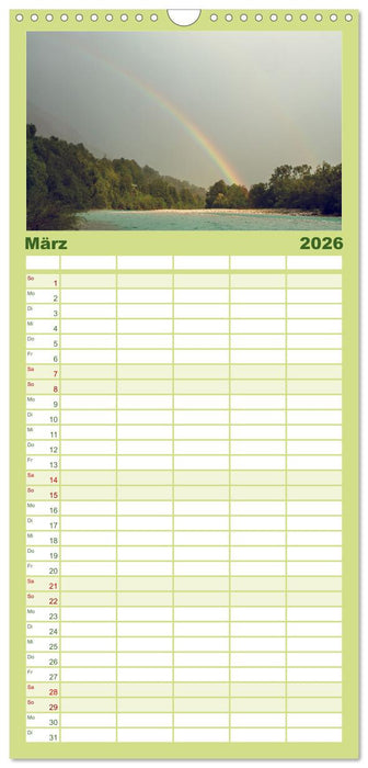 Slowenische Landschaften (CALVENDO Familienplaner 2026)