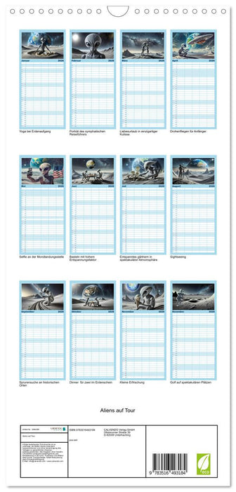 Aliens auf Tour (CALVENDO Familienplaner 2026)
