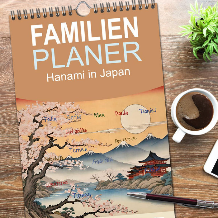 Hanami in Japan (CALVENDO Familienplaner 2026)