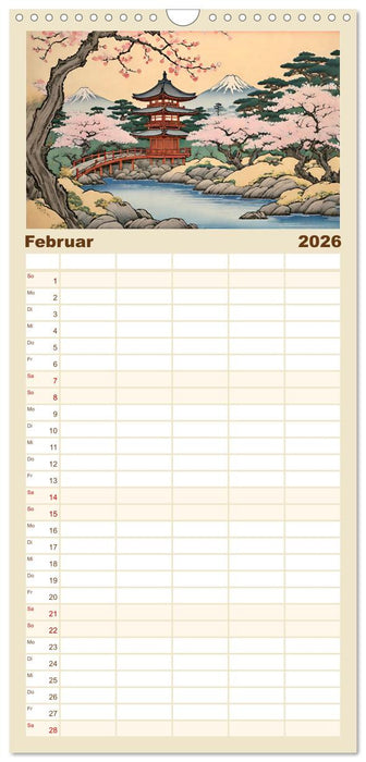 Hanami in Japan (CALVENDO Familienplaner 2026)