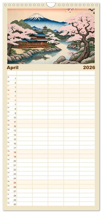 Hanami in Japan (CALVENDO Familienplaner 2026)