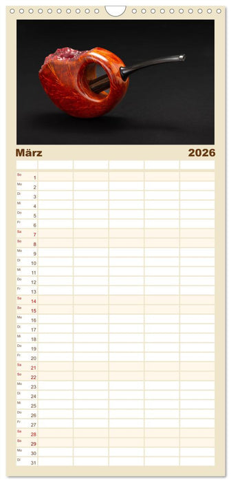 Pfeifenwelten (CALVENDO Familienplaner 2026)