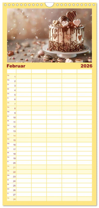 Famose Motivtorten (CALVENDO Familienplaner 2026)