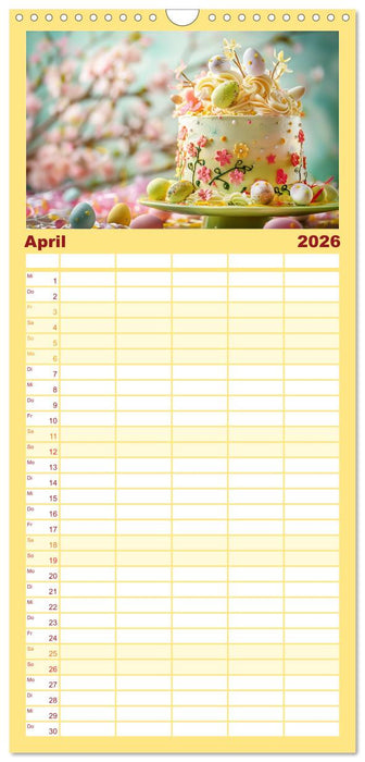 Famose Motivtorten (CALVENDO Familienplaner 2026)