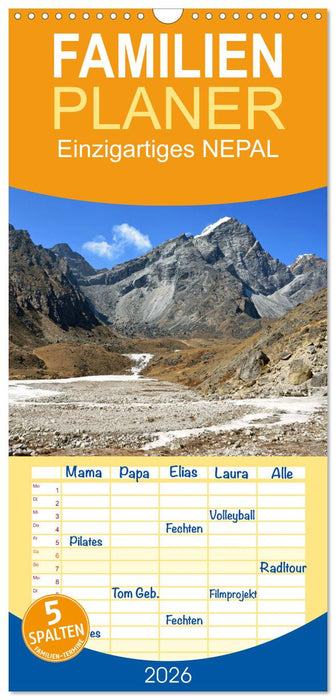 Einzigartiges NEPAL (CALVENDO Familienplaner 2026)