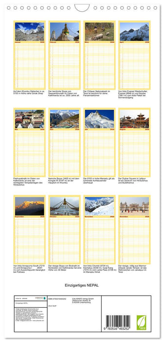Einzigartiges NEPAL (CALVENDO Familienplaner 2026)