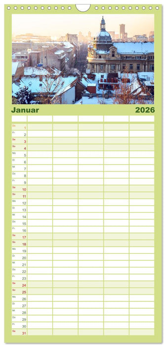 Zagreb - Kroatiens zauberhafte Hauptstadt (CALVENDO Familienplaner 2026)